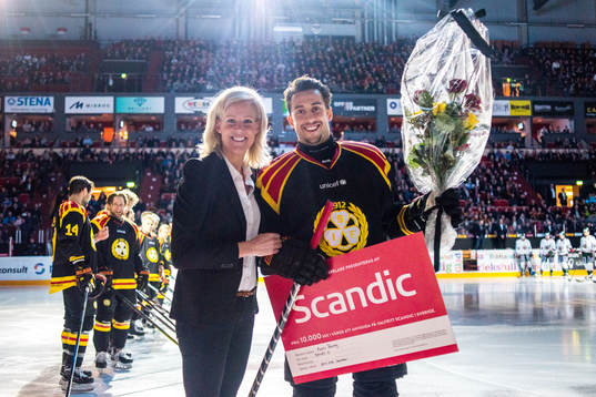 Brynäs Aaron Palushaj utnämnd till Månadens spelare och