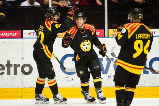 Brynäs Kevin Clark jublar