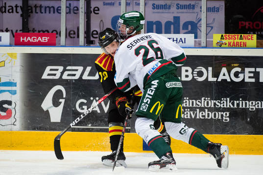 Brynäs Daniel Mannberg och Frölundas Rasmus Dahlin