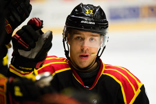 Brynäs Kevin Clark jublar