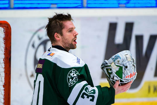 Färjestads målvakt Lars Haugen