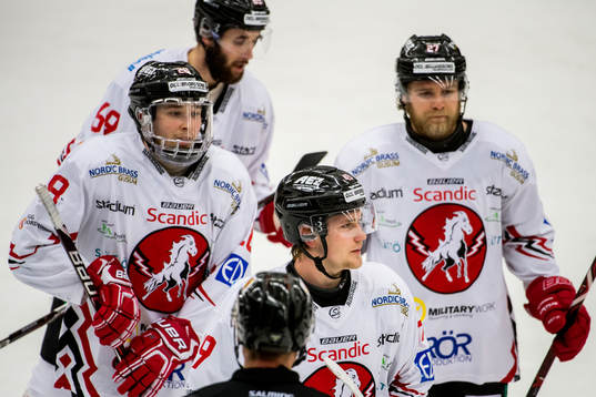 Vita Hästens spelare jublar