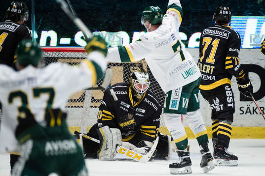 s målvakt Erik Källgren deppar