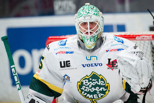 Björklövens målvakt Adam Werner