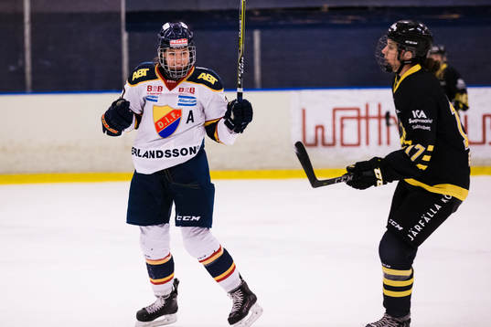 Djurgårdens Andrea Dalen jublar