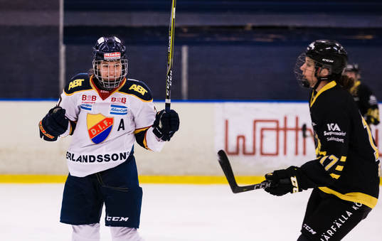 Djurgårdens Andrea Dalen jublar