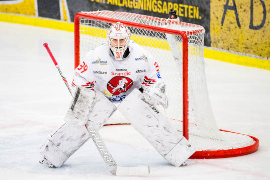 Vita Hästens målvakt Viktor Kokman