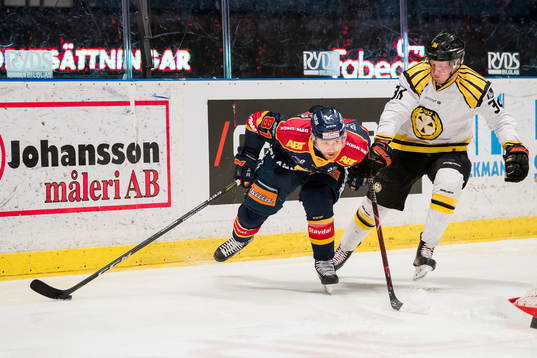 Djurgårdens Calle Ridderwall och Brynäs Linus Ölund