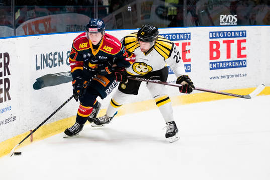 Djurgårdens Jonathan Davidsson och Brynäs Jörgen