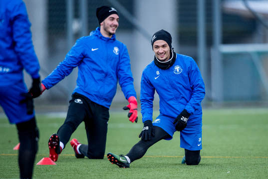 Målvakt Marko Johansson och Robin Nilsson