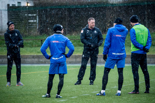 Assisterande tränare Kristian Haynes och tränare Patrick