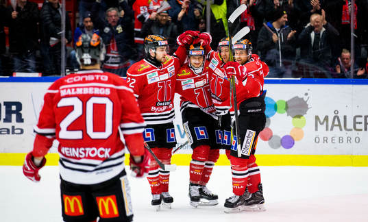 Örebros Libor Hudacek gör 2-1 och jublar
