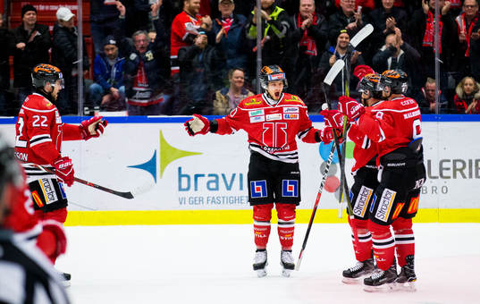 Örebros Libor Hudacek gör 2-1 och jublar