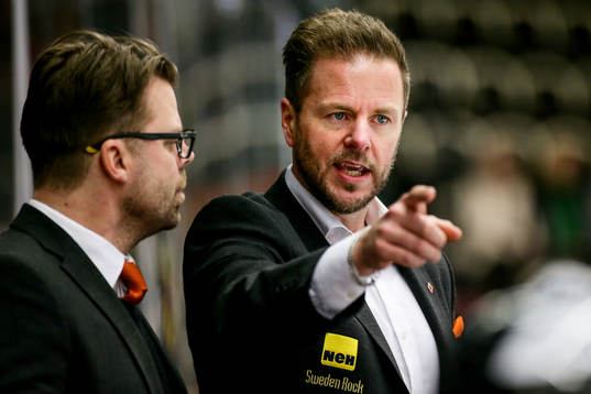 Karlskronas assisterande tränare Mikael Aaro