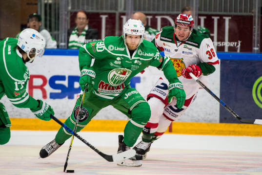Rögles Ted Brithén och Moras Jason Akeson