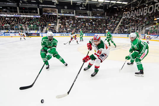 Moras Mathias Bromé mot Rögles Edwin Hedberg och Simon