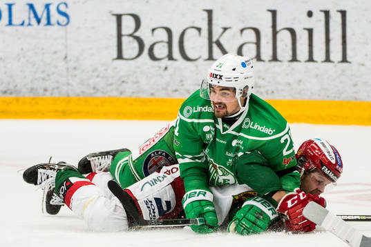 Rögles Kevin Gagné och Moras Jacob Nilsson