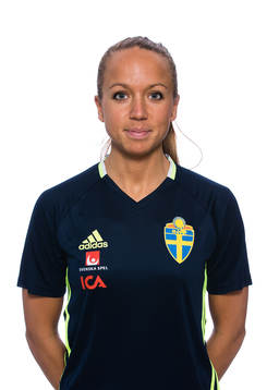 Malin Levenstad, tränare, i F19/99-landslaget