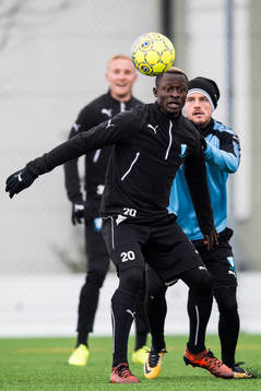 Malmö FFs Eric Larsson och Bonke Innocent