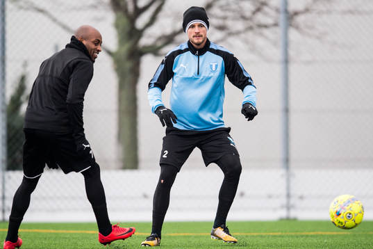 Malmö FFs Fouad Bachirou och Eric Larsson