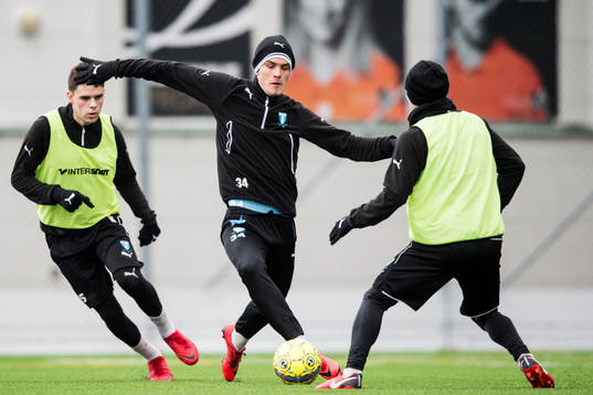 Malmö FFs Pavle Vagic och Samuel Adrian