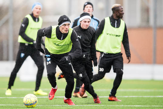 Malmö FFs Pavle Vagic och Felix Konstandeliasz