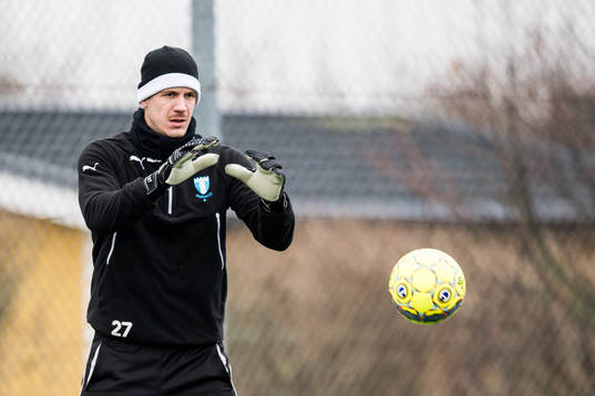 Malmö FFs målvakt Johan Dahlin