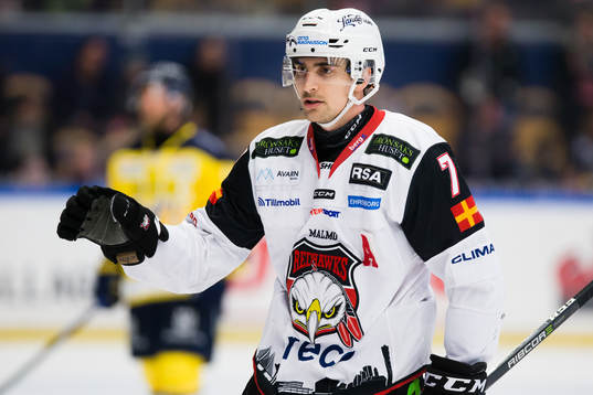 Malmö Redhawks Nils Andersson jublar