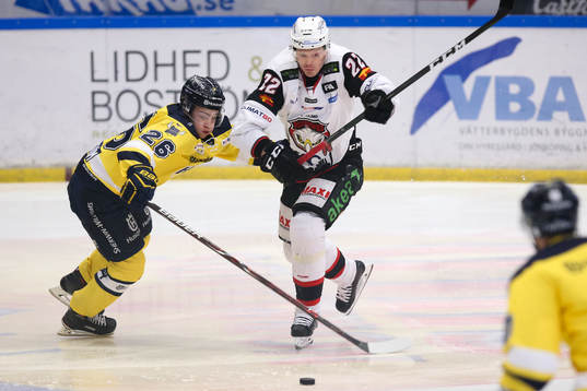 s Erik Brännström och Malmö Redhawks Lars Bryggman