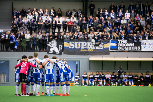 IFK Göteborg samlade innan avspark i en träningsmatch i