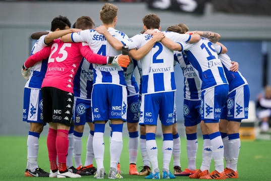 IFK Göteborg samlade innan en träningsmatch i fotboll