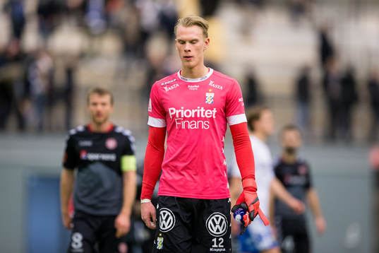 IFK Göteborgs målvakt Pontus Dahlberg deppar