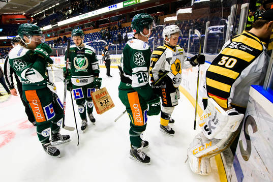 Färjestads Joakim Nygård, Theodor Lennström och Fabian