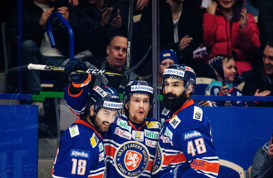 Växjös Andrew Calof, Brendan Shinnimin och Daniel Rahimi