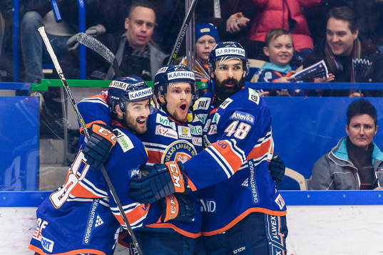 Växjös Andrew Calof, Brendan Shinnimin och Daniel Rahimi