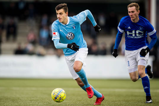 Malmö FFs Alexander Jeremejeff och Fremad Amager Sebastian