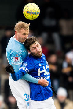 Malmö FFs Franz Brorsson och Fremad Amager Anders Kaagh