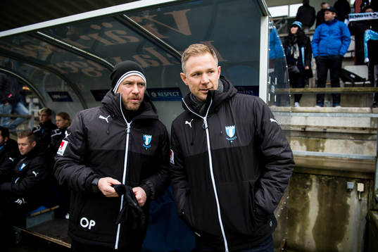 Malmö FFs assisterande tränare Olof Persson och tränare