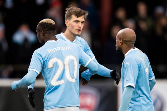 Malmö FFs Pavle Vagic och Bonke Innocent