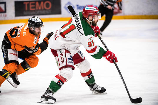 Karlskronas Mattias Guter  och Moras Jacob Lagacé
