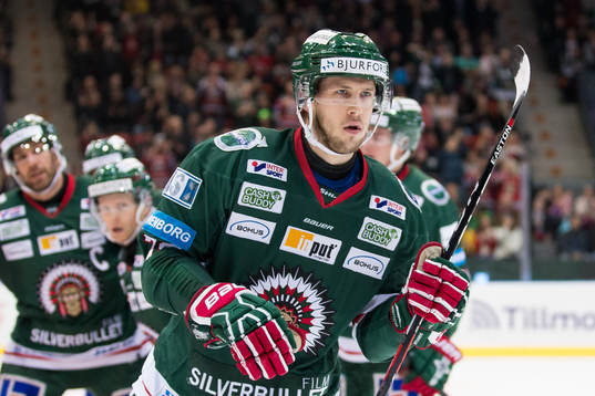 Frölundas Matt Donovan jublar