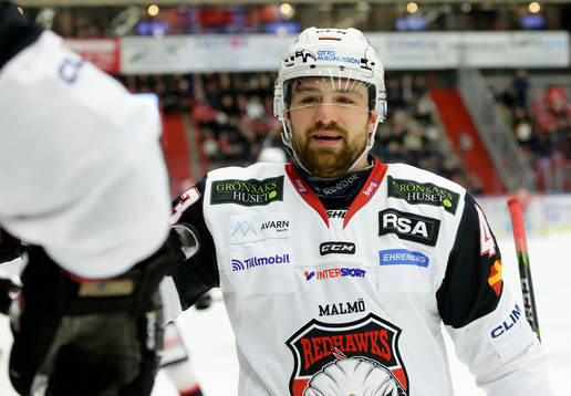 Malmö Redhawks Nichlas Hardt jublar