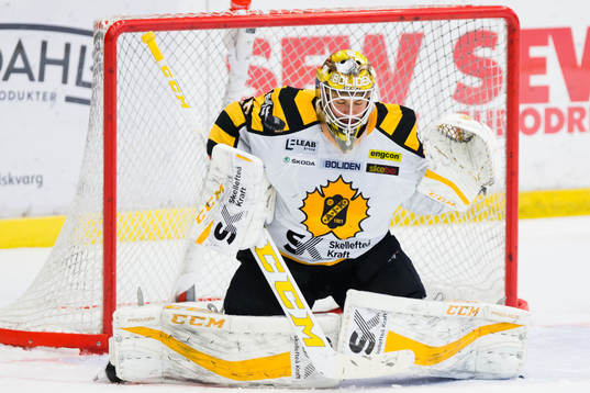 Skellefteås målvakt Gustaf Lindvall