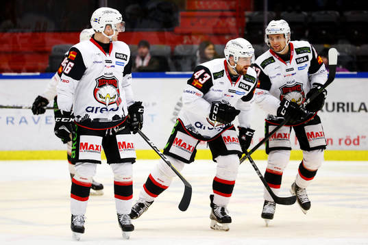 Malmö Redhawks Nichlas Hardt jublar