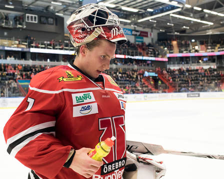 Örebros målvakt Isak Mantler gjorde SHL-debut