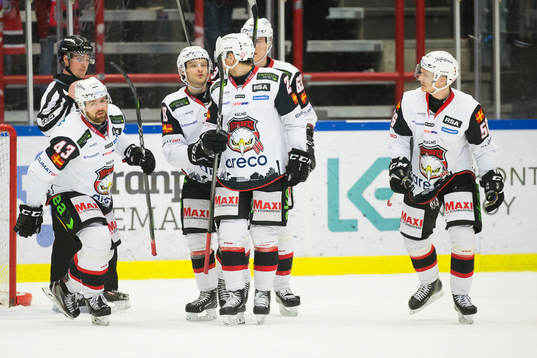 Malmö Redhawks Nichlas Hardt, Johan Olofsson, Lars