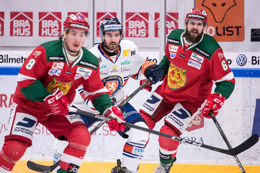 Moras Robin Johansson och Steven Seigo och Växjös Andrew