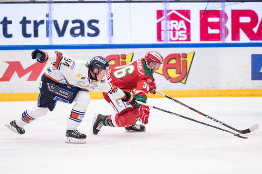 Växjös Joel Persson och Moras Ludvig Elvenes  i