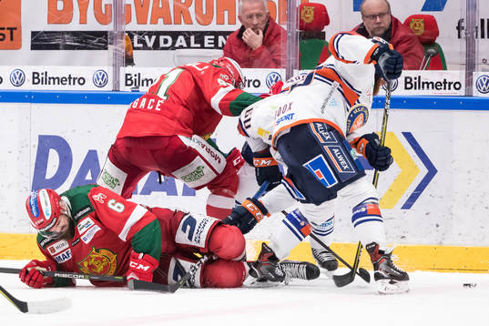 Moras Steven Seigo  och Moras Jacob Lagacé och Växjös