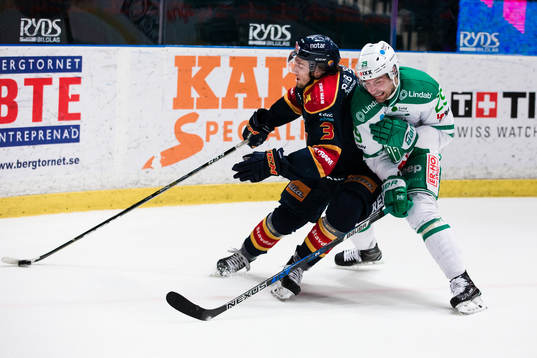 Djurgårdens William Lagesson och Rögles Ludvig Rensfeldt